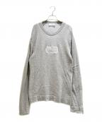 Diorディオール）の古着「Cashmere Logo Knit Sweater/カシミヤロゴニット/243M645AT474」｜ライトグレー