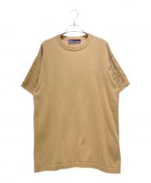 LOUIS VUITTON（ルイ ヴィトン）の古着「スリーブモノグラムニットTシャツ/RM242MQZ34HQN40W」｜ベージュ