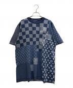 LOUIS VUITTONルイ ヴィトン）の古着「x NIGOコラボ Short-Sleeved Knitted Crewneck」｜ブルー