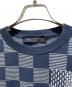 中古・古着 LOUIS VUITTON (ルイ ヴィトン) x NIGOコラボ Short-Sleeved Knitted Crewneck ブルー サイズ:L 未使用品：180000円