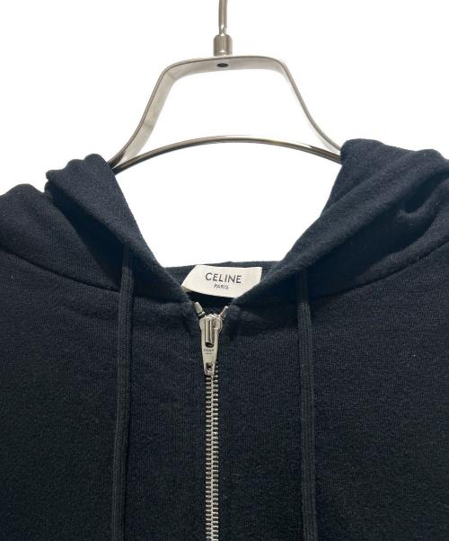 CELINE（セリーヌ）CELINE (セリーヌ) Triomphe Loose Fit Hoodie/トリオンフルーズフーディー/2Y36D4501.38AW ブラック サイズ:Lの古着・服飾アイテム
