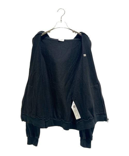CELINE（セリーヌ）CELINE (セリーヌ) Triomphe Loose Fit Hoodie/トリオンフルーズフーディー/2Y36D4501.38AW ブラック サイズ:Lの古着・服飾アイテム