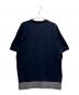 GIORGIO ARMANI (ジョルジョアルマーニ) Layered Cut and Sew Top/レイヤードカットソー/3DSM52 SJFBZ ネイビー サイズ:50：8000円