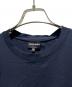 中古・古着 GIORGIO ARMANI (ジョルジョアルマーニ) Layered Cut and Sew Top/レイヤードカットソー/3DSM52 SJFBZ ネイビー サイズ:50：8000円