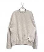 JIL SANDER+ジルサンダープラス）の古着「ロゴパッチオーバーサイズスウェット」｜ライトグレー