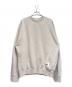 JIL SANDER+（ジルサンダープラス）の古着「ロゴパッチオーバーサイズスウェット」｜ライトグレー