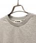 中古・古着 JIL SANDER+ (ジルサンダープラス) ロゴパッチオーバーサイズスウェット ライトグレー サイズ:M：22000円