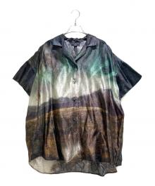 LOUIS VUITTON（ルイ ヴィトン）の古着「Mountaineering Photo Print Open Collar Silk Shirt マウンテニアリング フォトプリント オープンカラー シルクシャツ」｜マルチカラー