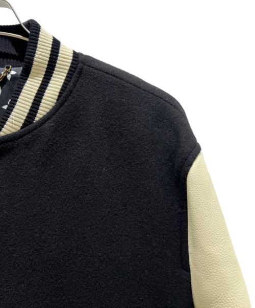 LOUIS VUITTON（ルイ ヴィトン）LOUIS VUITTON (ルイ ヴィトン) Leather Signature Varsity Jacket/レザーシグネチャーバーシティジャケット/RM252M GIQ HTL64E ブラック サイズ:52の古着・服飾アイテム