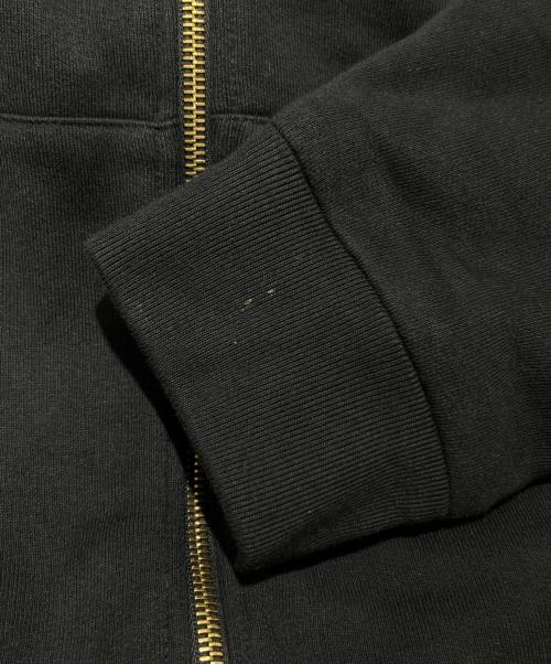 LOUIS VUITTON（ルイ ヴィトン）LOUIS VUITTON (ルイ ヴィトン) Face Leather Patch Hoodie/フェイスレザーパッチ フーディー ブラック サイズ:Lの古着・服飾アイテム