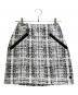 LOUIS VUITTON（ルイ ヴィトン）の古着「Tweed Skirt/ツイードスカート/RW251WB UIQ FSJU11」｜ホワイト×ブラック