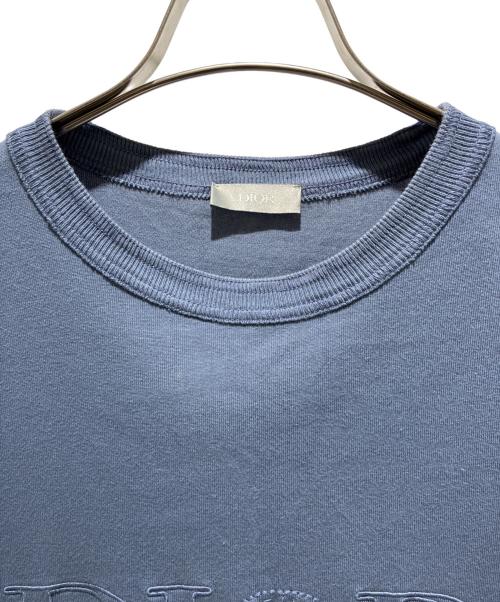 Dior（ディオール）Dior STONE ISLAND /DIOR × Stone Island Logo Embroidery T-Shirt/DIOR × STONE ISLAND ロゴ刺繍 Tシャツ/493J638A0554 ネイビー サイズ:Mの古着・服飾アイテム