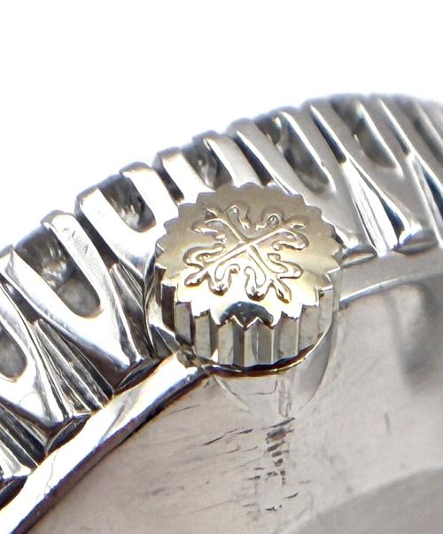 PATEK PHILIPPE（パテックフィリップ）PATEK PHILIPPE Oval Case Diamond Bezel Silver Sigma Dial オーバルケース ダイヤモンドベゼル シルバーシグマダイヤル Ref:3350/1 シルバー文字盤の古着・服飾アイテム