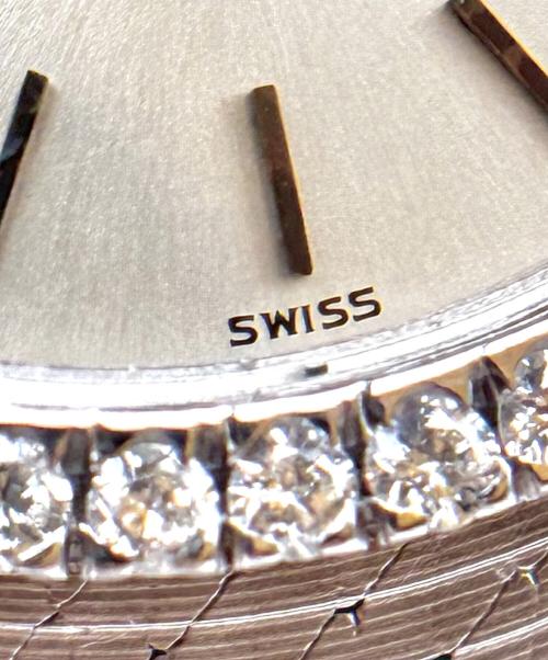 PATEK PHILIPPE（パテックフィリップ）PATEK PHILIPPE Oval Case Diamond Bezel Silver Sigma Dial オーバルケース ダイヤモンドベゼル シルバーシグマダイヤル Ref:3350/1 シルバー文字盤の古着・服飾アイテム