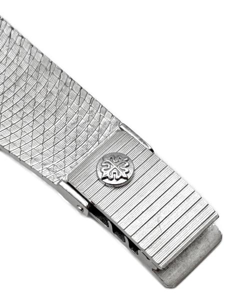 PATEK PHILIPPE（パテックフィリップ）PATEK PHILIPPE Oval Case Diamond Bezel Silver Sigma Dial オーバルケース ダイヤモンドベゼル シルバーシグマダイヤル Ref:3350/1 シルバー文字盤の古着・服飾アイテム