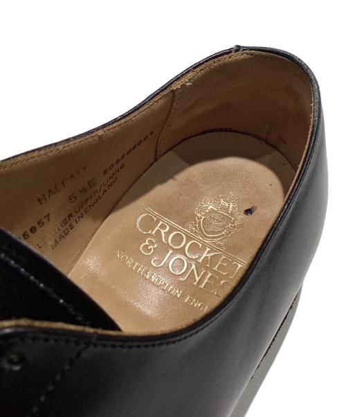 Crockett & Jones（クロケット＆ジョーンズ）Crockett & Jones (クロケット＆ジョーンズ) Hallam/ストレートチップシューズ ブラック サイズ:5 1/2の古着・服飾アイテム