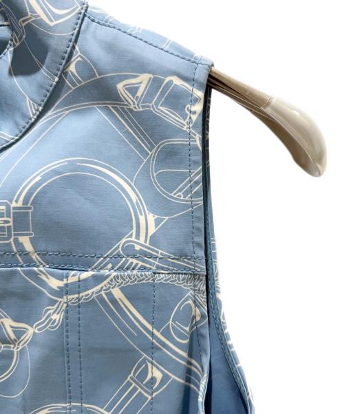HERMES（エルメス）HERMES (エルメス) EPERON DOR FINESSE スカイブルー×ホワイト サイズ:34の古着・服飾アイテム