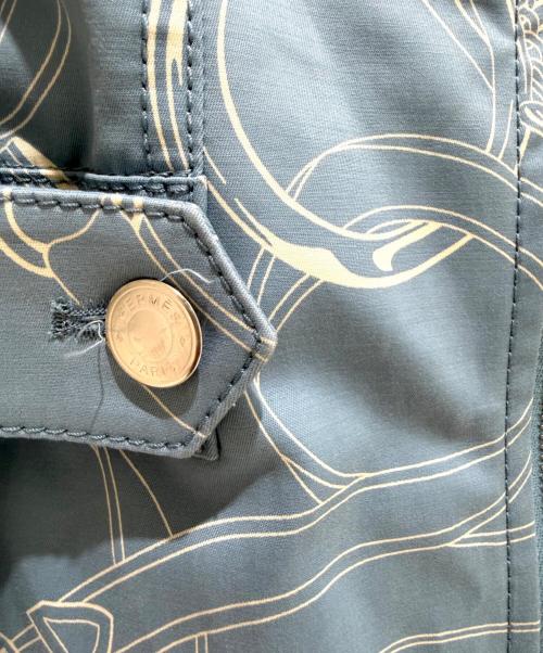 HERMES（エルメス）HERMES (エルメス) EPERON DOR FINESSE スカイブルー×ホワイト サイズ:34の古着・服飾アイテム
