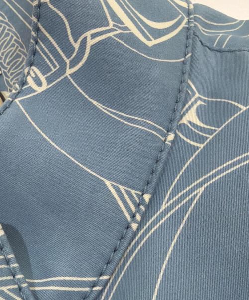 HERMES（エルメス）HERMES (エルメス) EPERON DOR FINESSE スカイブルー×ホワイト サイズ:34の古着・服飾アイテム
