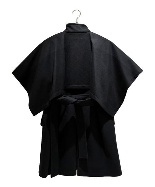 HERMES（エルメス）HERMES (エルメス) カシミヤデザインポンチョ ブラック サイズ:34の古着・服飾アイテム