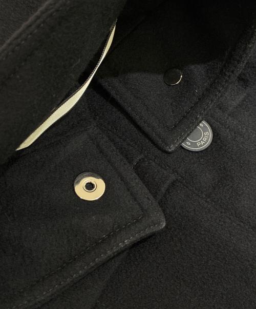 HERMES（エルメス）HERMES (エルメス) カシミヤデザインポンチョ ブラック サイズ:34の古着・服飾アイテム