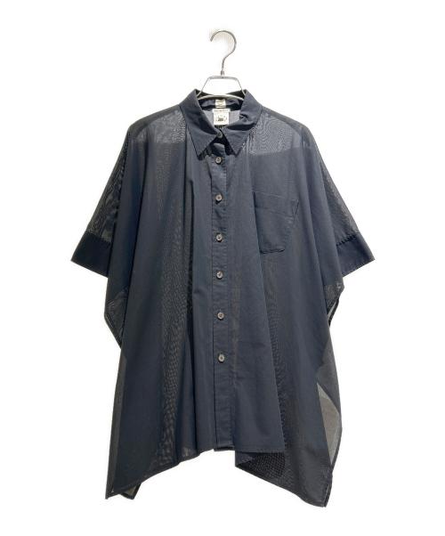 HERMES（エルメス）HERMES (エルメス) Overslit Sheer Shirt/オーバースリット シアーシャツ ブラック サイズ:40の古着・服飾アイテム