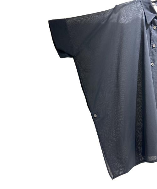 HERMES（エルメス）HERMES (エルメス) Overslit Sheer Shirt/オーバースリット シアーシャツ ブラック サイズ:40の古着・服飾アイテム