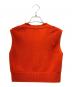 HERMES (エルメス) Cashmere Cropped Vest/カシミヤクロップドベスト オレンジ サイズ:34：60000円