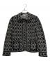 Christian Dior（クリスチャン ディオール）の古着「Cannage Tweed Jacket/カナージュ ツイードジャケット/514V53A9521」｜ブラック×ゴールド