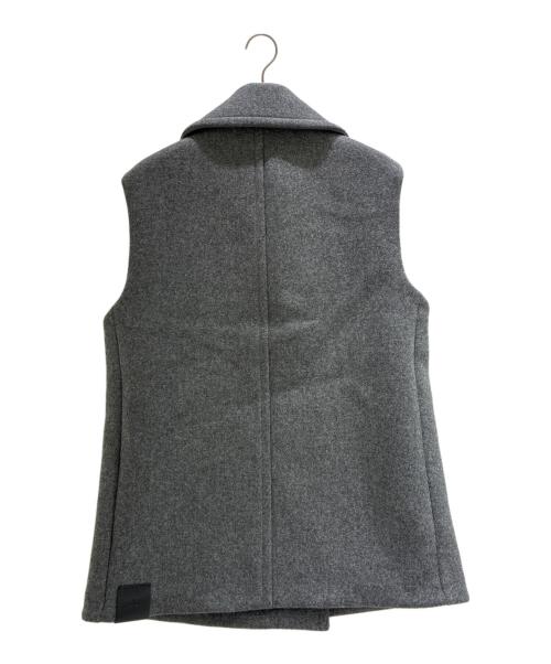 JIL SANDER（ジルサンダー）JIL SANDER (ジルサンダー) ペブル ロングダブルベスト グレー サイズ:XSの古着・服飾アイテム