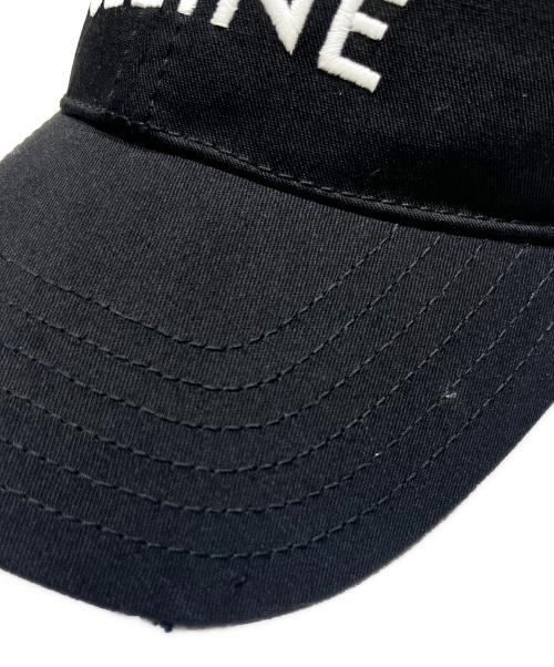 CELINE（セリーヌ）CELINE (セリーヌ) Loose Logo Cap/ルーズロゴキャップ/2AUA1242N ブラック サイズ:Sの古着・服飾アイテム
