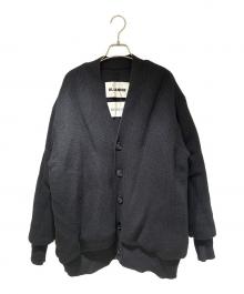 JIL SANDER×MONCLER（ジルサンダー×モンクレール）の古着「Padded Wool Cardigan/Vネックダウンカーディガン」｜ブラック