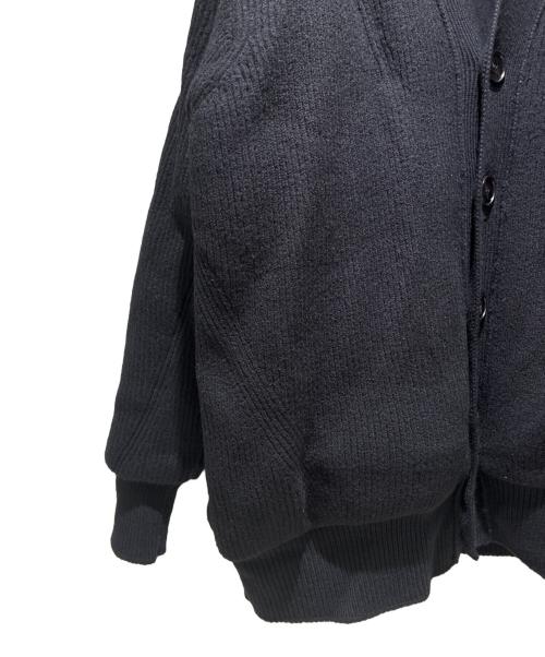 JIL SANDER（ジルサンダー）JIL SANDER (ジルサンダー) MONCLER (モンクレール) Padded Wool Cardigan/Vネックダウンカーディガン ブラック サイズ:Mの古着・服飾アイテム