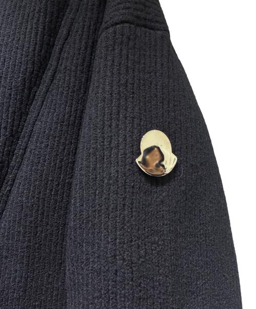 JIL SANDER（ジルサンダー）JIL SANDER (ジルサンダー) MONCLER (モンクレール) Padded Wool Cardigan/Vネックダウンカーディガン ブラック サイズ:Mの古着・服飾アイテム