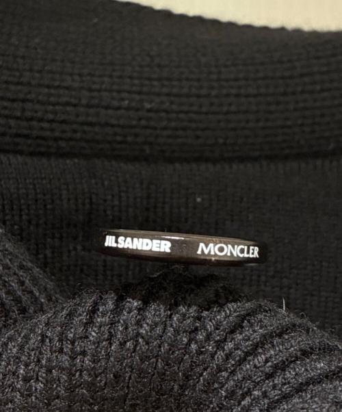 JIL SANDER（ジルサンダー）JIL SANDER (ジルサンダー) MONCLER (モンクレール) Padded Wool Cardigan/Vネックダウンカーディガン ブラック サイズ:Mの古着・服飾アイテム