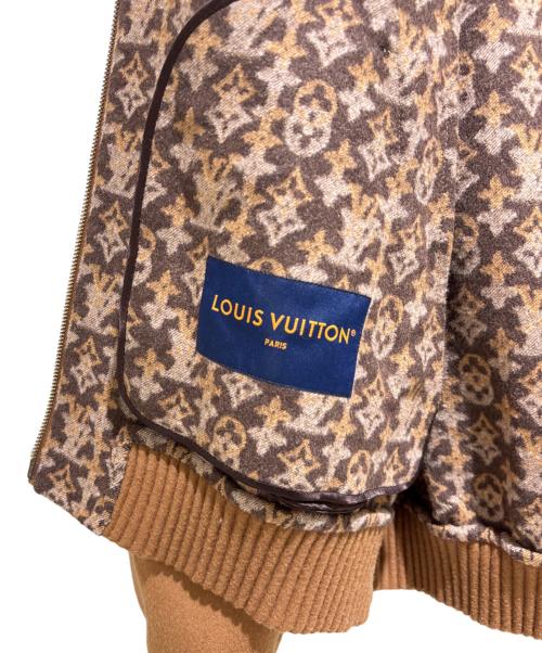 LOUIS VUITTON（ルイ ヴィトン）LOUIS VUITTON (ルイ ヴィトン) ダブルフェイス ウール ブルゾン ブラウン サイズ:52の古着・服飾アイテム