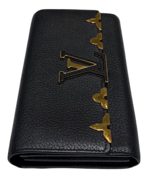 LOUIS VUITTON（ルイ ヴィトン）LOUIS VUITTON (ルイ ヴィトン) ポルトフォイユ・カプシーヌ ブラックの古着・服飾アイテム