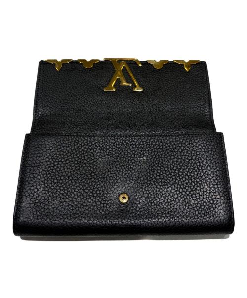 LOUIS VUITTON（ルイ ヴィトン）LOUIS VUITTON (ルイ ヴィトン) ポルトフォイユ・カプシーヌ ブラックの古着・服飾アイテム