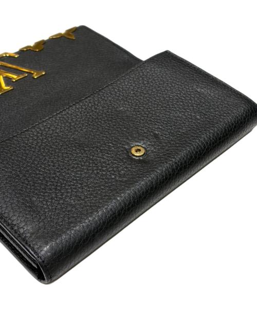 LOUIS VUITTON（ルイ ヴィトン）LOUIS VUITTON (ルイ ヴィトン) ポルトフォイユ・カプシーヌ ブラックの古着・服飾アイテム
