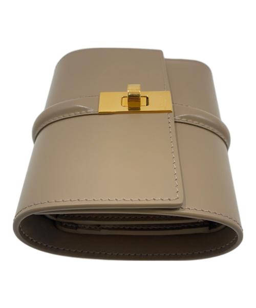 CELINE（セリーヌ）CELINE (セリーヌ) スモールトリフォールド16(セーズ)ウォレット ベージュの古着・服飾アイテム