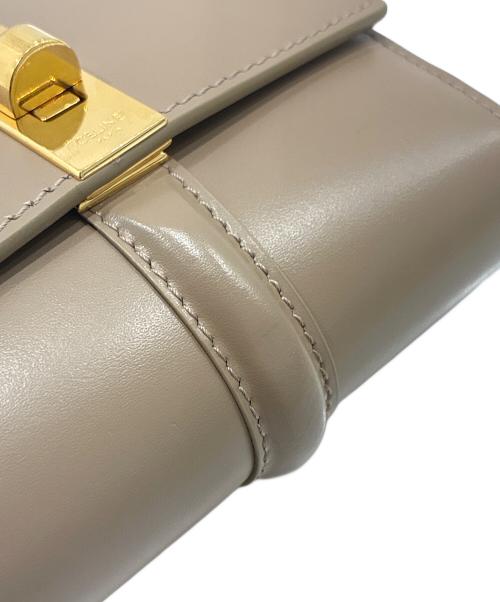 CELINE（セリーヌ）CELINE (セリーヌ) スモールトリフォールド16(セーズ)ウォレット ベージュの古着・服飾アイテム
