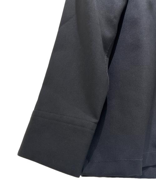 JIL SANDER（ジルサンダー）JIL SANDER (ジルサンダー) ジップオーバーシャツ ブラック サイズ:48の古着・服飾アイテム