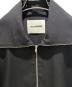 中古・古着 JIL SANDER (ジルサンダー) ジップオーバーシャツ ブラック サイズ:48：65000円