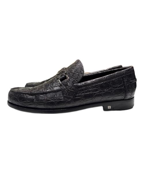 LOUIS VUITTON（ルイ ヴィトン）LOUIS VUITTON (ルイ ヴィトン) ホッケンハイムモカシンローファー ブラック サイズ:7　1/2の古着・服飾アイテム