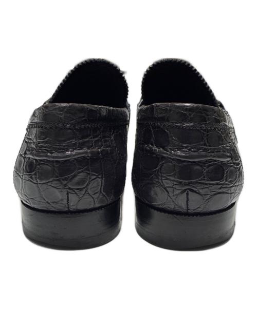 LOUIS VUITTON（ルイ ヴィトン）LOUIS VUITTON (ルイ ヴィトン) ホッケンハイムモカシンローファー ブラック サイズ:7　1/2の古着・服飾アイテム