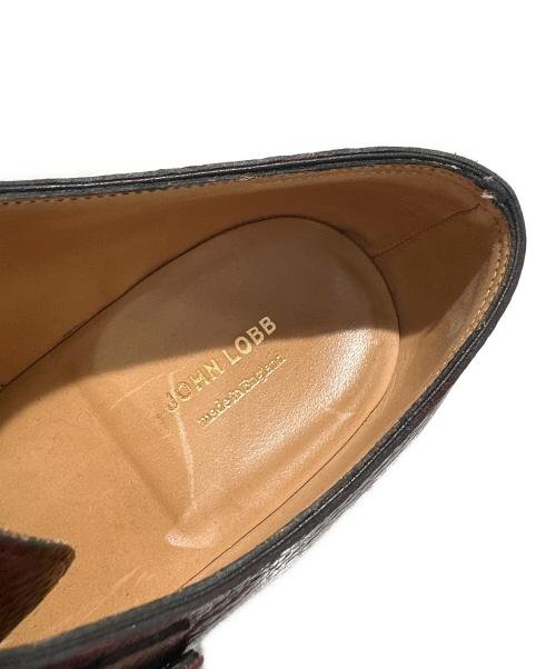 JOHN LOBB（ジョンロブ）JOHN LOBB (ジョンロブ) WILLIAM w/Moorland Grain/ウォーキングソール ダブルモンクストラップ  ブラウン サイズ:7Eの古着・服飾アイテム