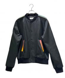Saint Laurent Paris（サンローランパリ）の古着「Satin Panther Jacket/サテンパンサージャケット/Y637S」｜ブラック
