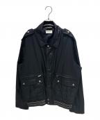 Saint Laurent Parisサンローランパリ）の古着「Nylon jacket with pocket design/ポケットデザインナイロンジャケット/V91H 605937 Y989L 1000」｜ブラック