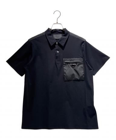 PRADA プラダポロシャツ 中古・古着通販】PRADA (プラダ) Re-Nylon xジャージー ポロシャツ