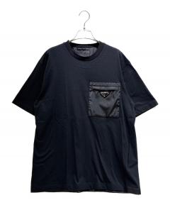 【国内正規品】PRADA プラダ ブランドピスネーム ポケット Tシャツ 中古・古着通販】PRADA (プラダ) Striped Pocket T-Shirt/ボーダー